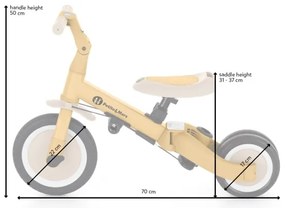 Tricicletă pentru copii PETITE&MARS 5 în 1 TURBO verde