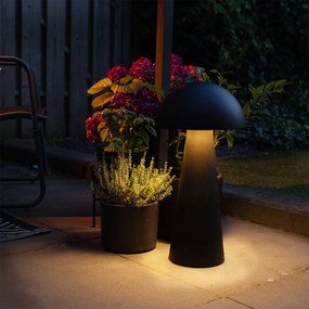 Lampă de podea pentru exterior neagră 65 cm - Mushroom