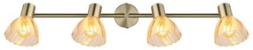 Plafoniera metal alama sticla chihlimbar ZACHERY 4L