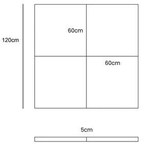 Saltea de joacă pentru copii maro 120x120 cm – Meowbaby