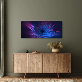Tablou - abstaracție cu floare (120x50 cm)
