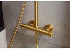 KFA Armatura 5736-920-31 - Set duș MOZA cu baterie termostatică aurie