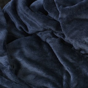 Goldea pătură din microfibră de calitate - albastru-indigo 200 x 230 cm