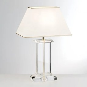 Veioza, lampa de masa design LUX VERONIQUE, auriu/ abajur crem