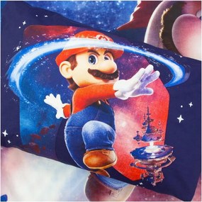 Lenjerie de pat 3D MARIO GALAXY colorata, 100% bumbac Dimensiune lenjerie de pat: 70 x 80 cm | 140 x 200 cm