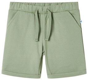 Pantaloni scurți pentru copii cu șnur, kaki deschis, 104