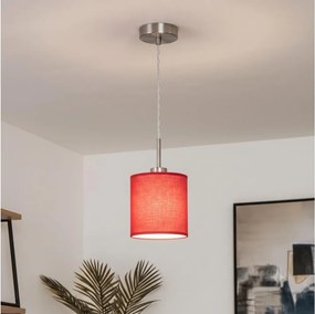 Brilagi - Pendul LED pe cablu NUBILA 1xE27/60W/230V Ø 14 cm roșu