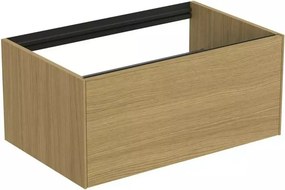 Dulap baza suspendat Ideal Standard Atelier Conca finisaj stejar deschis 1 sertar 80 cm