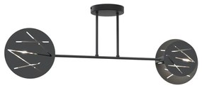Lustră pe tijă FRICK 2xE27/15W/230V negru