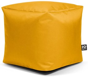 Fotoliu puf pentru copii galben Cube M – So Soft?