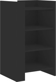 vidaXL Dulap, negru, 45x35x75 cm, lemn prelucrat