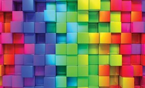 Fototapet - Pătrate (254x184 cm)