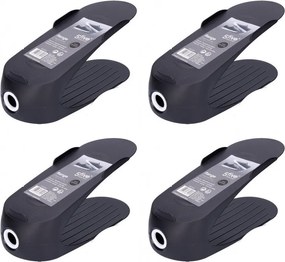 Set 4 organizatoare pantofi, plastic, 29.5x11x14 cm