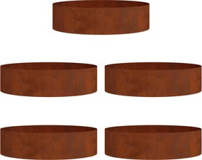 vidaXL Inele pentru vaze 5 pcs Maro 80 x 80 x 20 cm