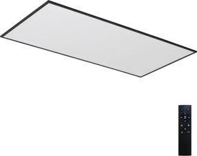 Brilagi - Plafonieră LED reglabilă SLIMFRAME, 80 W, 230 V, 120 x 60 cm, neagră, cu telecomandă