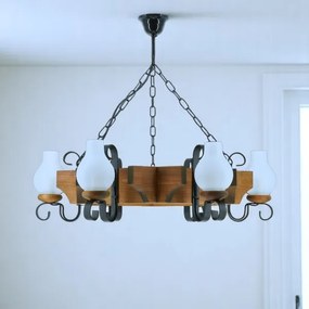 Lustră pe lanț Brilagi QUEEN 6xE14/40W/230V fag