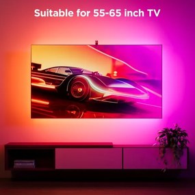 Govee Backlight 3S Netflix TV 55-65" SMART LED retroiluminare RGBICW Wi-Fi + telecomandă