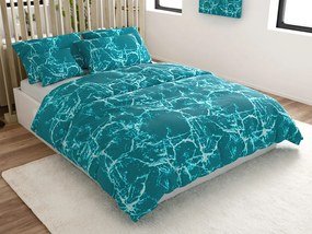 Lenjerie de pat din bumbac turcoaz TEMPESTA Dimensiune lenjerie de pat: 70 x 90 cm | 140 x 200 cm