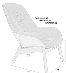 Fotoliu bej Duke – White Label