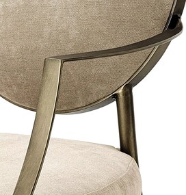 Scaun cu brate elegant, tapitat cu catifea, LUX Scribe 110807 HZ