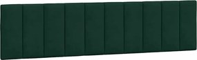 vidaXL Pernă tăblie de pat, Hanko, verde, 200 cm, catifea