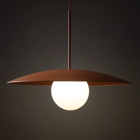 Lustră pe cablu SLATE 1xE27/15W/230V d. 65 cm cărămidă