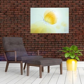 Tablou - Fluturele galben (90x60 cm)