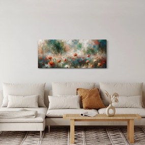 Tablou – Abstracție de câmp cu maci (120x50 cm)