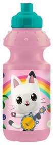 Gabby&#039;s Dollhouse Smoothie Land sticlă din plastic, sticlă sport 350 ml