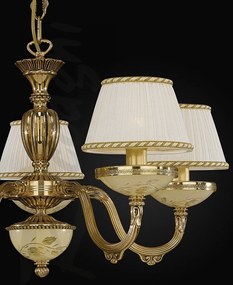 Candelabru din alama 5 brate design italian 6522