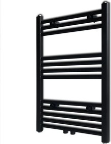 vidaXL Radiator port-prosop încălzire centrală baie drept negru 500 x 764 mm