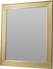 Oglindă de perete cu ramă metalică, efect metalic, 49,5 x 59,5 cm