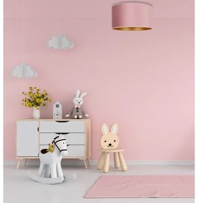 Duolla - Plafonieră ROLLER 1xE27/15W/230V d. 40 cm roz/aurie