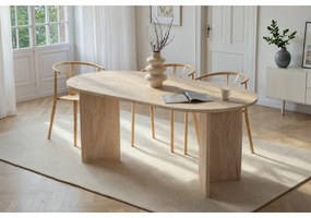 Masă de sufragerie Sablin Travertine