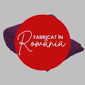 Set pilota iarna, umplutura lana, material damasc policoton, 140x210cm, matlasata, mov deschis, Pucioasa cu 2 perne, matlasate, antialergice, 50x70cm, albe, Pucioasa