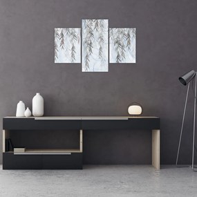 Tablou - Crenguțe de salcie fundal albastru (90x60 cm)