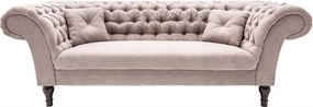 Canapea fixa eleganta Paris Chesterfield greige