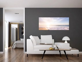 Tablou cu plaja cu nisip (120x50 cm)