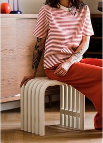 Scaun de grădină bej din metal Nokk – noo.ma