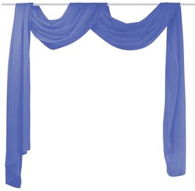 vidaXL Draperie din voal 140 x 600 cm, albastru regal
