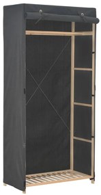 vidaXL Șifonier, gri, 79 x 40 x 170 cm, material textil