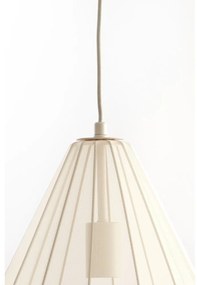 Lustră bej cu abajur din sticlă ø 28 cm Itela – Light &amp; Living