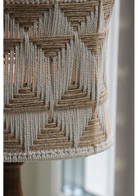 Veioză maro/în culoare naturală cu abajur textil/cu abajur din iută (înălțime 45 cm) Ano – Markslöjd