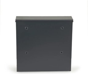 Cutie poștală din oțel galvanizat cu suport pentru ziare antracit