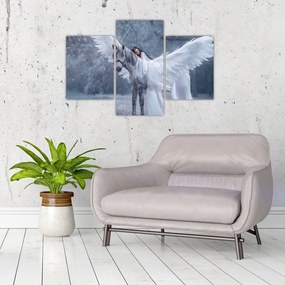 Tablou - Fata și unicorn (90x60 cm)