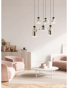 Lustră pe cablu Redo 01-3212 LUKE 6xE27/42W/230V negru