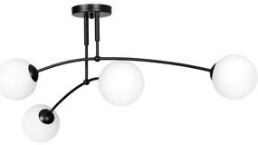 Lustră pe tijă PREGOS 4xE14/10W/230V negru