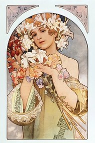 Reproducere The Flower, Alfons Mucha