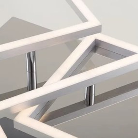 Plafonieră LED dimabilă 42 W, 230 V, 3000 K, crom mat