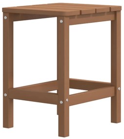 318643 vidaXL Masă Adirondack de grădină, maro, 38x38x46 cm, HDPE